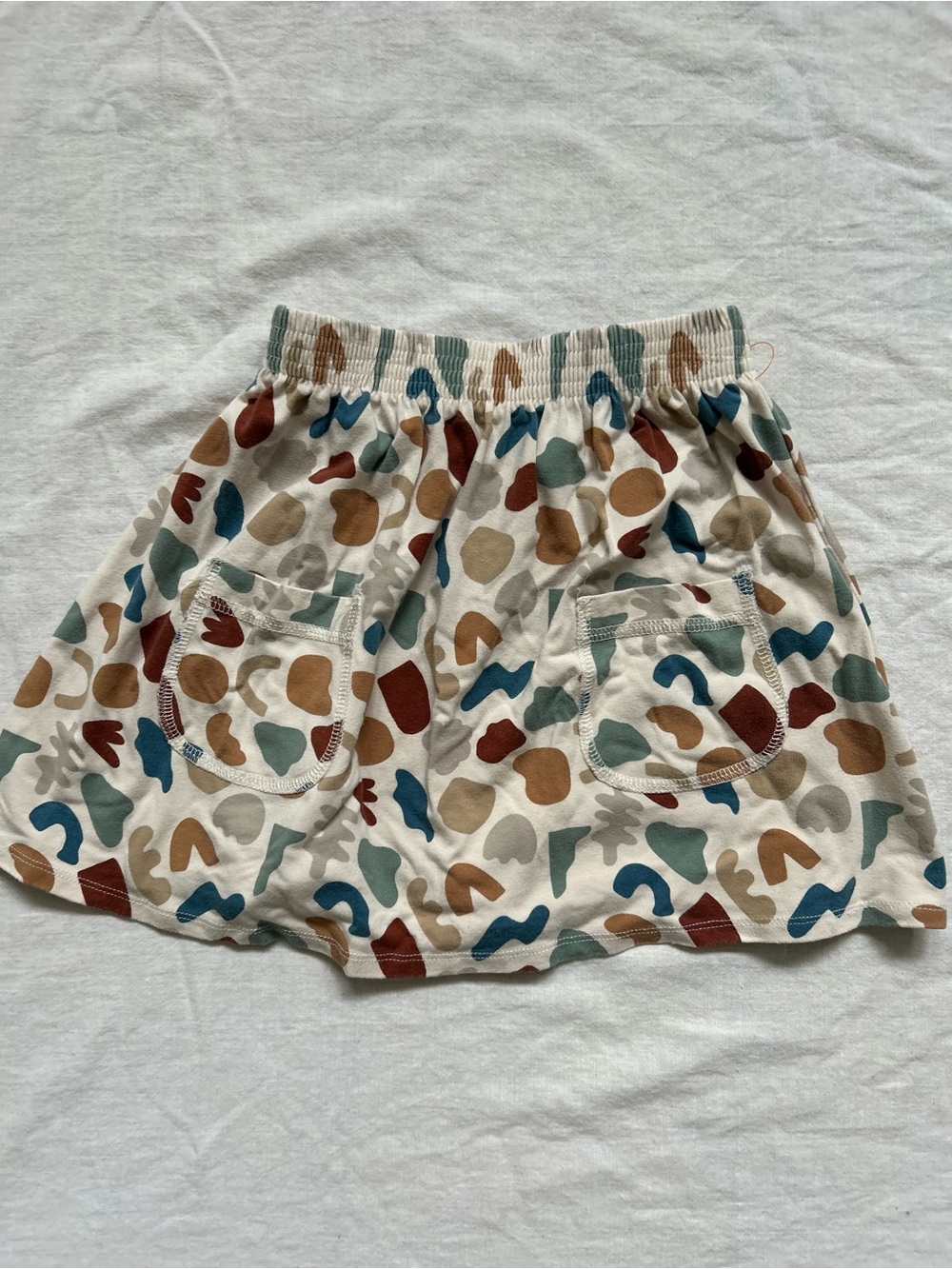 Jax & Lennon Kids Multicolor Abstract Print Skirt - Elastic Waist